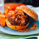 Lamb Burgers with Carmelized Shallots